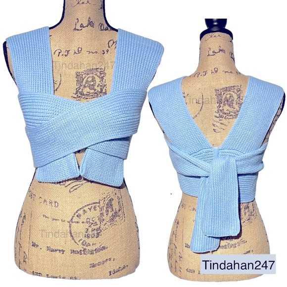 Multi-wear‎ Style Knitted Cropped Top NWOT - Picture 1 of 6